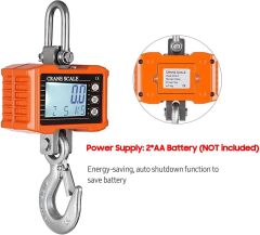 PLT Power Dijital Vinç Terazisi 1000 kg | Endüstriyel Tartım, LCD Ekranlı  Vinç Terazisi 1000 kg – PLT Power Marka, Kg/Lb Seçimli, LCD Ekranlı  PLT Power Dijital Vinç Baskülü – 1 Ton Kapasiteli Tartım Cihazı