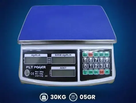 PLT Power Dijital Terazi – 30 kg / 0.5 gr  Endüstriyel Sayım Terazisi – PLT Power 30 kg  PLT Power Tartım ve Sayım Terazisi – Yüksek Hassasiyetli